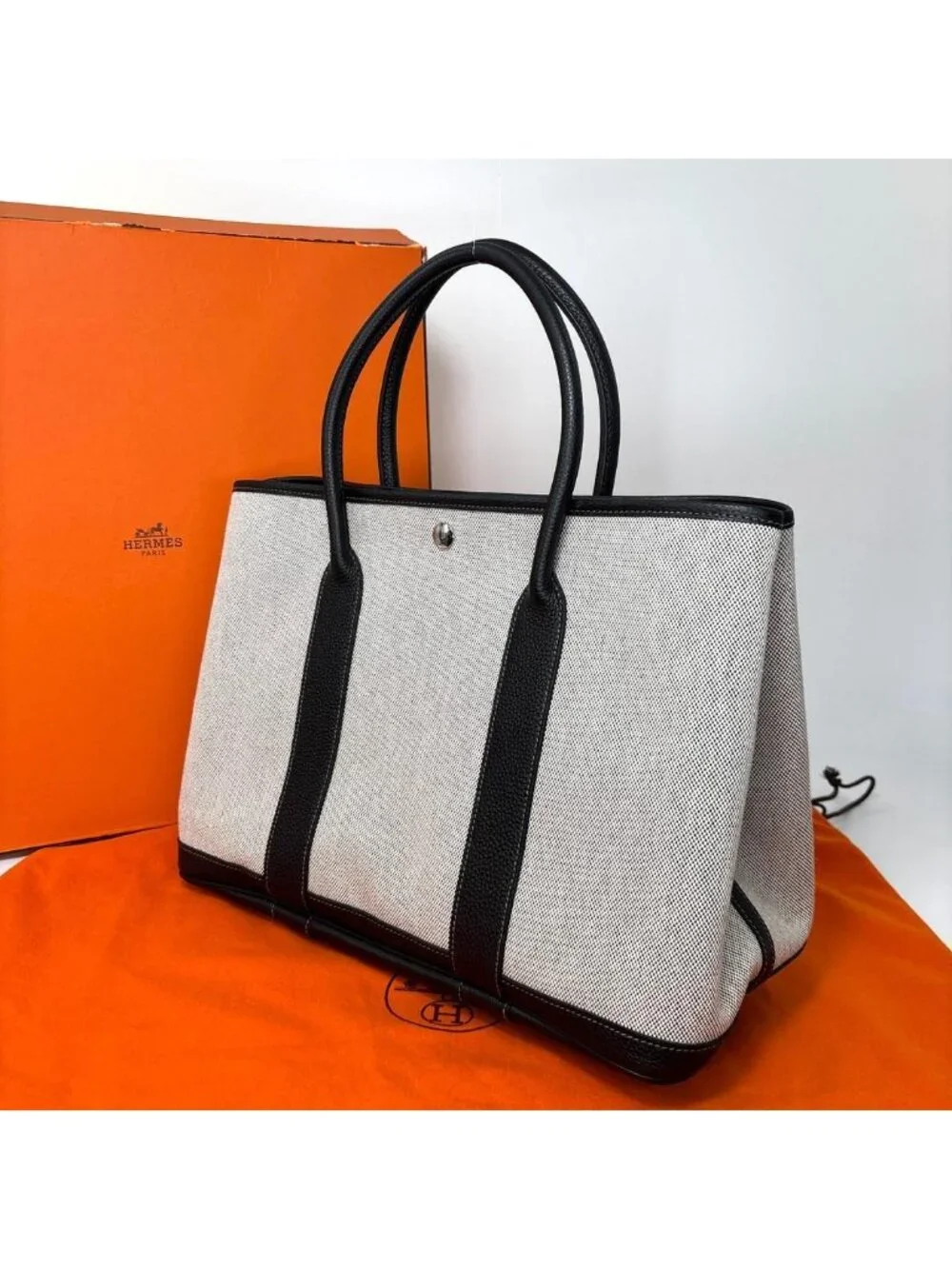 Hermes Garden Party 36 Bolduc Ribbon Tote